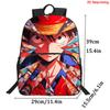 One Piece 15 Inch Front Pocket Backpack for Boys Girls Best Gifts Lightweight Durable Cartoon School Bookbag for Children Travel