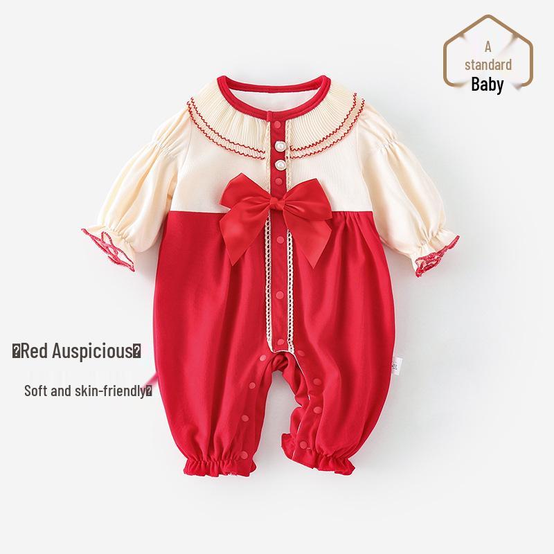 Baby Romper – Pure Cotton Newborn Spring/Autumn Base Layer Pajamas Crawling Suit