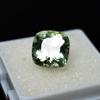Bluish Green Natural Sapphire Square Cushion 7.25 Ct Certified Gemstone