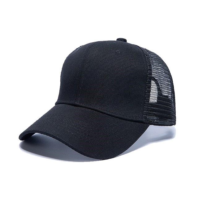 Custom Logo Two Tone Mesh Trucker Cap 5 Panel Adjustable Breathable Sun Protection Outdoor Sports Baseball Sun Hat