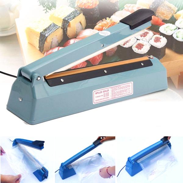 400W 220V Impulse Sealer Poly Bag Plastic Closer Sealing Wrap for Home Kitchen Dropshipping Hand Pressure Sealer Machine