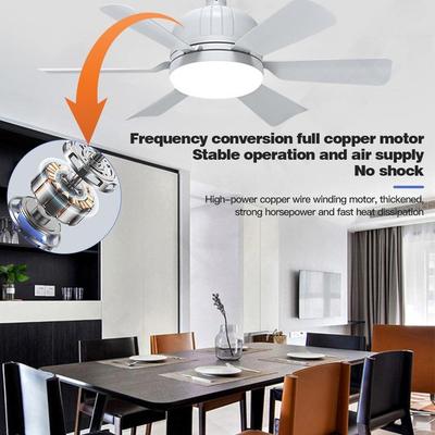 16 "Blade Light Ceiling Fan With Light Tri Color Dimming Lighting Fan Household Small 3 Speed Adjustment Ceiling Fan