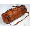 Vintage Leather Overnight Travel Duffle Luggage Gym Bag Handmade Men Weekend