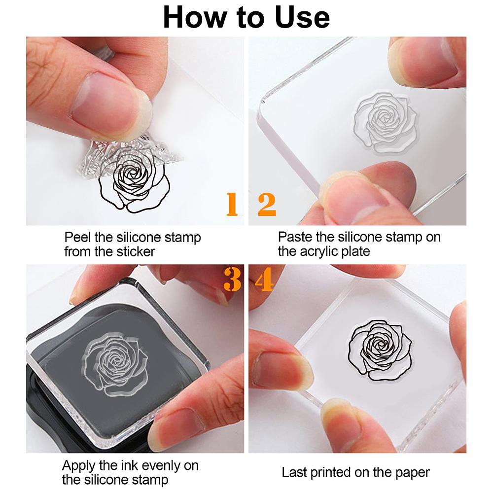 PVC Stamps for DIY Scrapbooking Photo Album Decorative Cards Making Stamp Sheets Film Frame Others 21x14.8x0.3cm