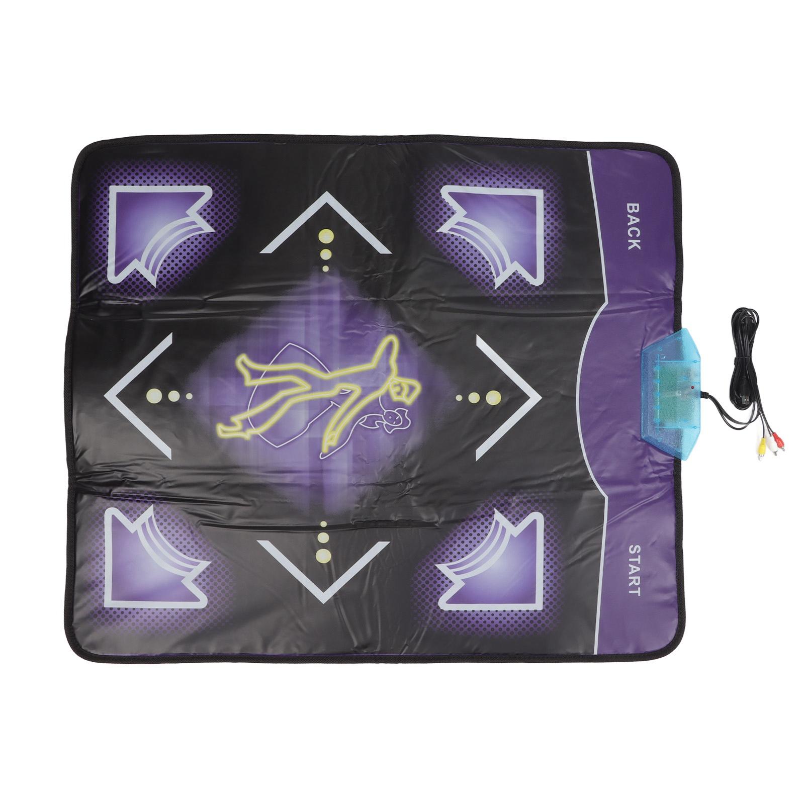 

Танцевальный коврик мягкий, предотвращает скольжение, носимый, 100 музыкальных композиций, 60 игр, танцевальный коврик двойного назначения для телевизора, компьютера UK Plug