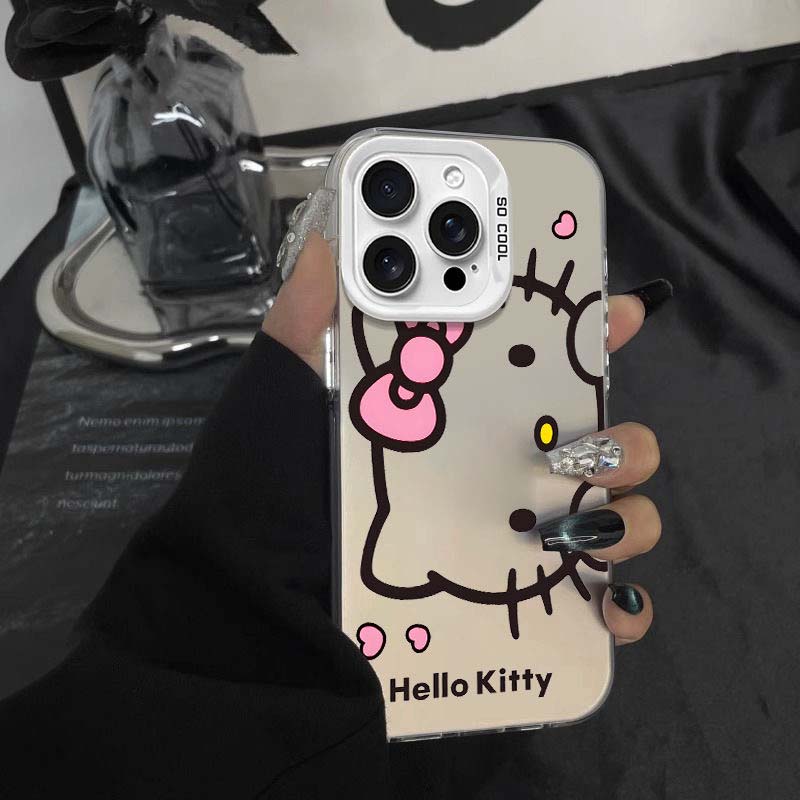 Cute Hello Kitty Casing For Iphone 17 Air 17 Pro Max 1615 14 11 12 13 Pro Max 16 Plus 16e 13 Mini Lovely Cartoon Hard Phone Case