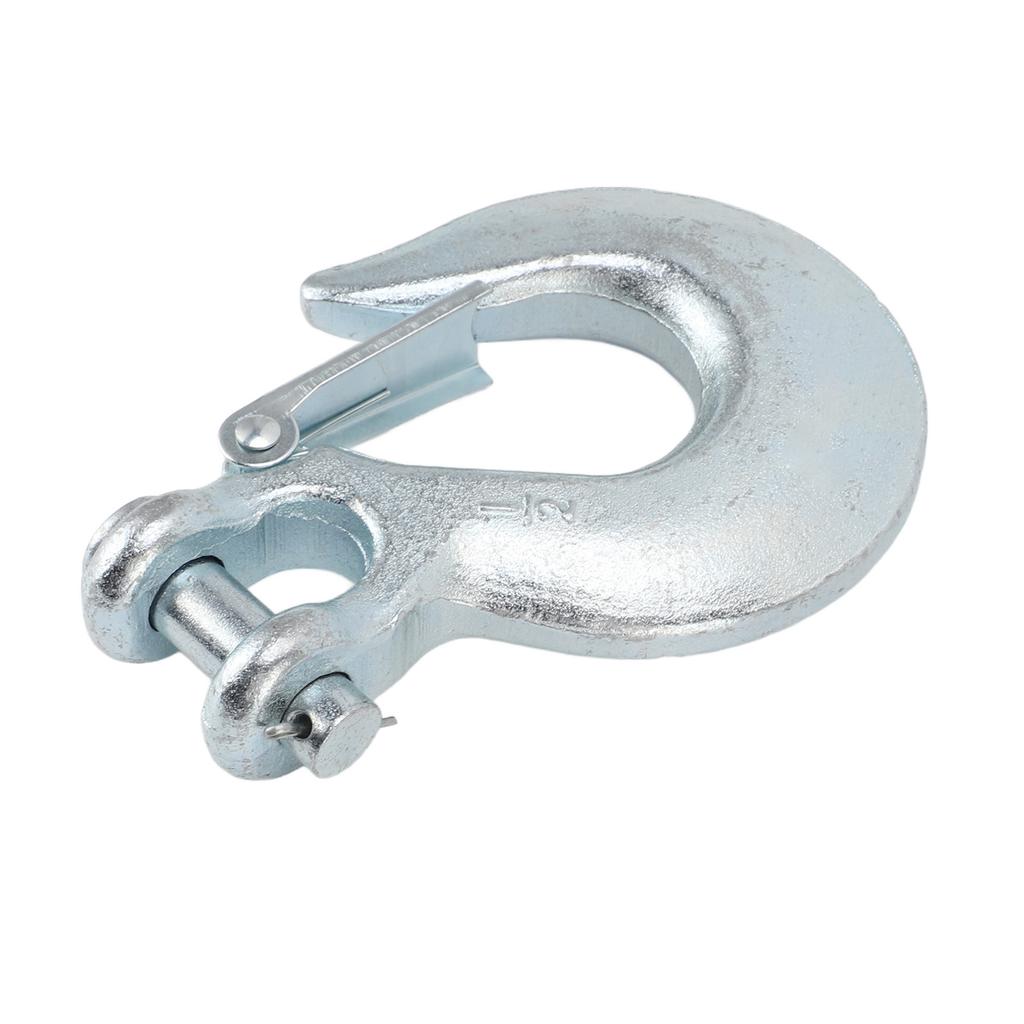 1 2 Inch Safety Chain Hook High Breaking Strength G70 Alloy Steel Heavy Duty for Winch Trailer Transport Vehicle Boat