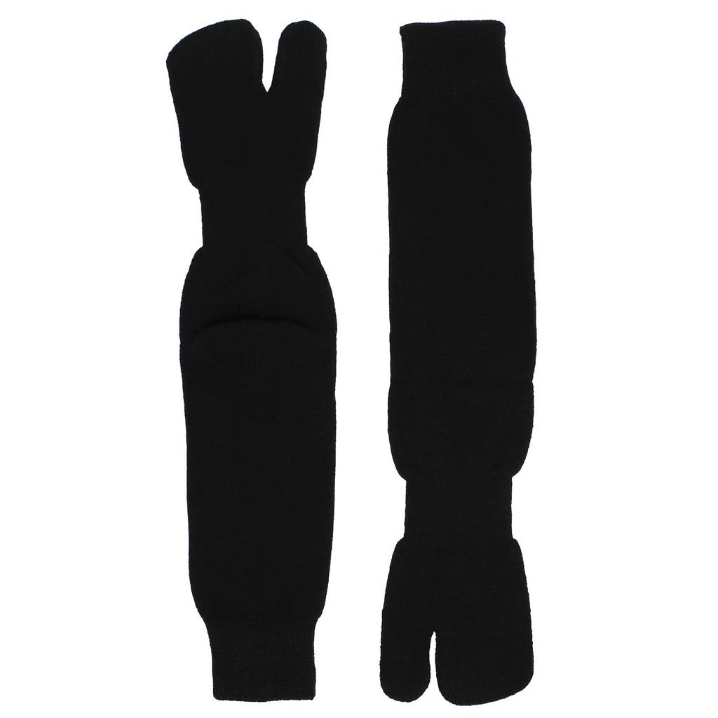 Otafuku Gloves Pile Tabi Socks, (2-Piece Set), Black, BS-312