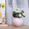 Edelstahl Metall Kleine Vase Leichter Luxus Kugelförmig Tischplatte Modern Schlicht Blumen Pflanzgefäß Dekoration Heimdekoration