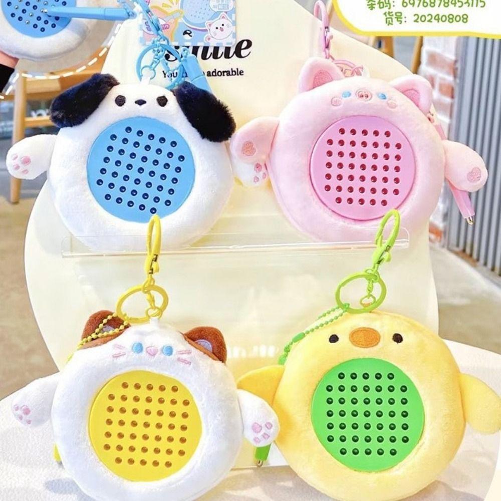 

Magnetic Drawing Board Stuffed Toy Key Ring Cartoon Kawali Dolls Backpack Pendant Hanging Ornament рожевий