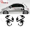 2pcs for  Punto 500 Abarth Scorpion Sticker Car Side Stripes Sticker Italian All Fiat