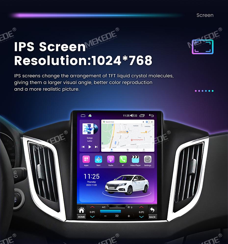 Mitsubishi Outlander Vertical Screen Android Navigation System