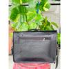 Genuine Goat Leather Vintage Laptop Handmade Black Necessary Bag Satchel