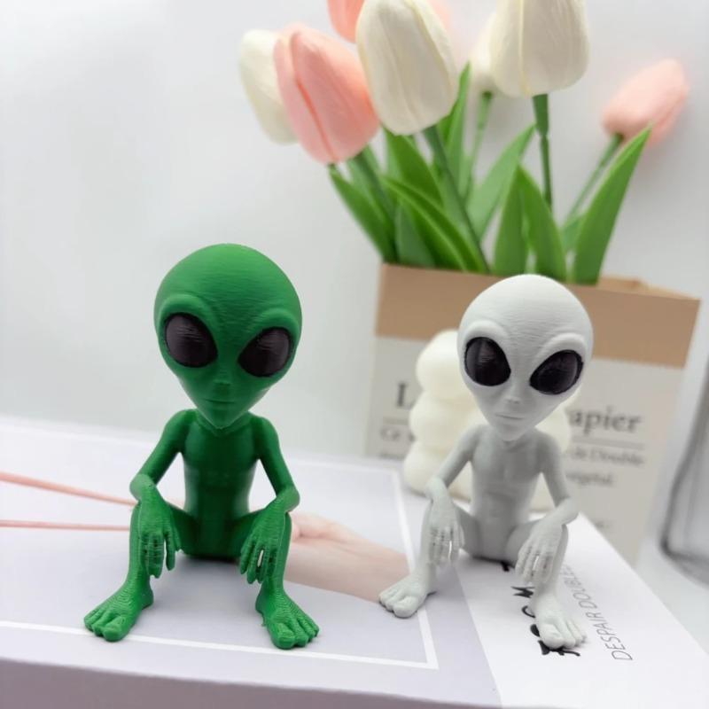 3D Printed Fantasy Alien Statues, Interesting Space Decorations, and Fun Designs Suitable for Indoor/outdoor Decoration
