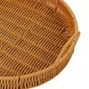 Fruit Basket Snacks Tray Organizer PP Material Rattan for Serving Tea, Dessert, Cake, Dinner, Breakfast Durable Multifunctional