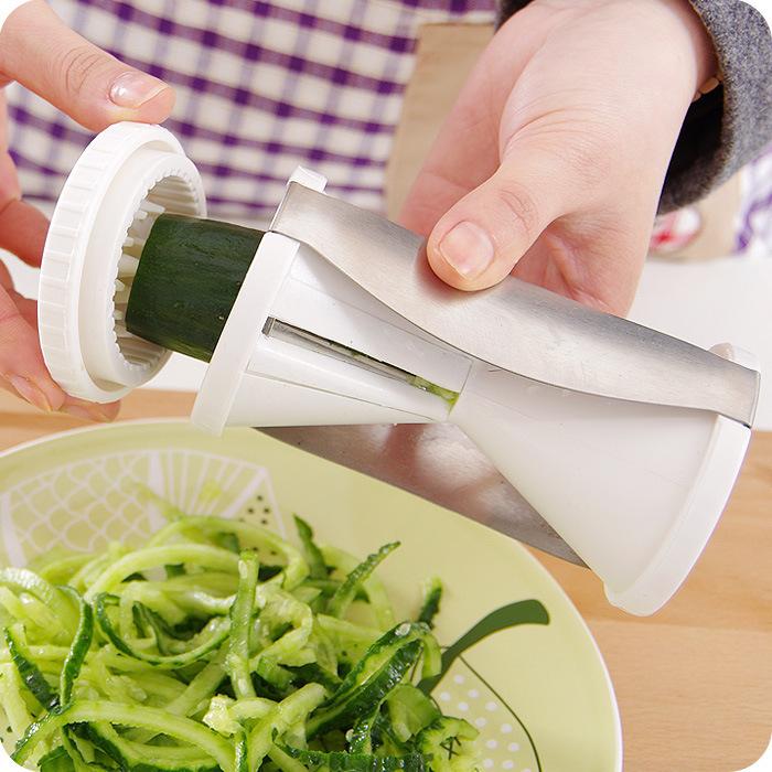 Creative Kitchen Multi-Functional Shredder, Spiral Funnel Shredder, Rotating Cutting Knife, Shave Tool Kitchen Tools белый