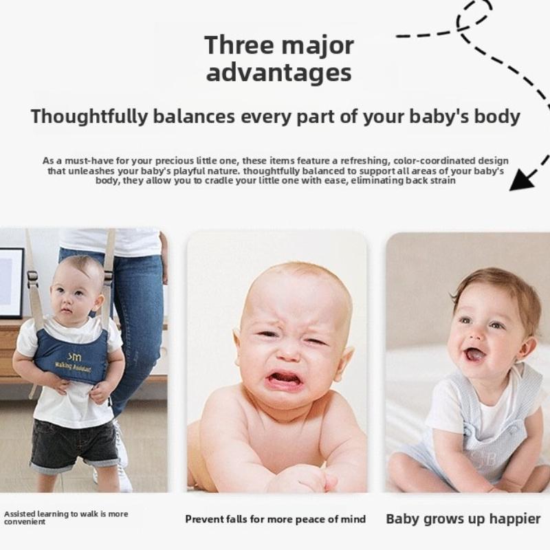 Baby Leash Walking Belt with Breathable and Anti Pinch Waist Protection and Anti Fall Traction Rope for Infants Young Children