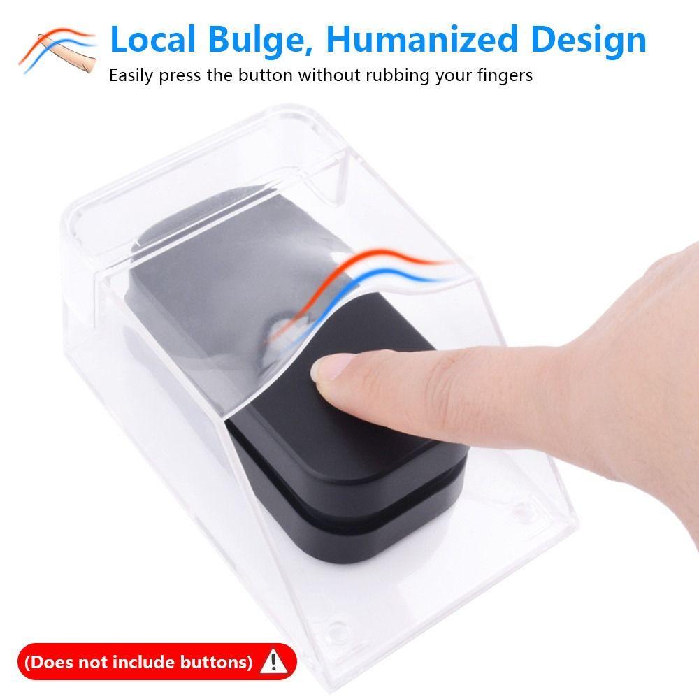 Tough Material Doorbell Waterproof Cover Transparent Doorbell Splash Guard Box  Home