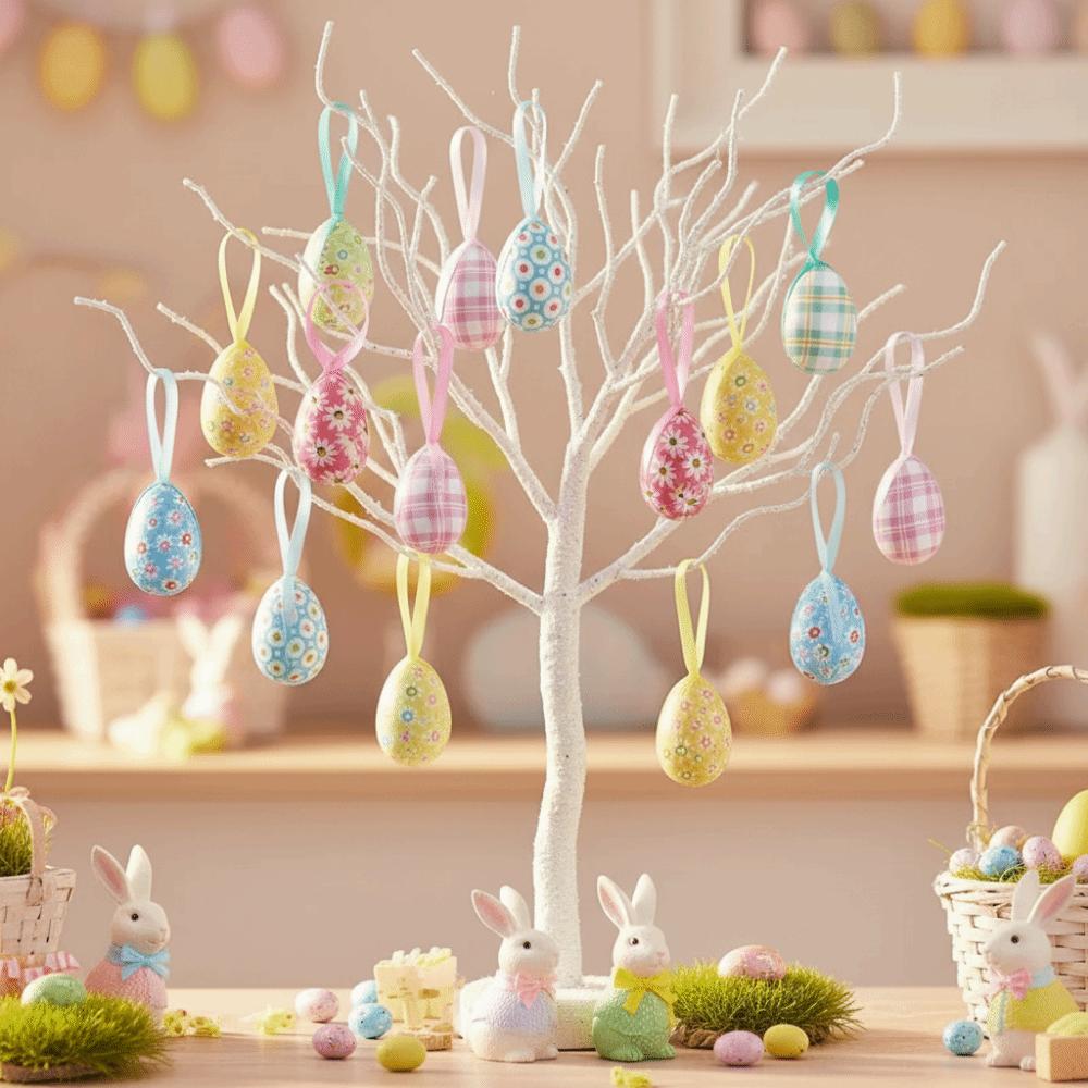 24Pcs DIY Craft Hanging Ornaments Multicolor Easter Party Decorations  Home Decorations