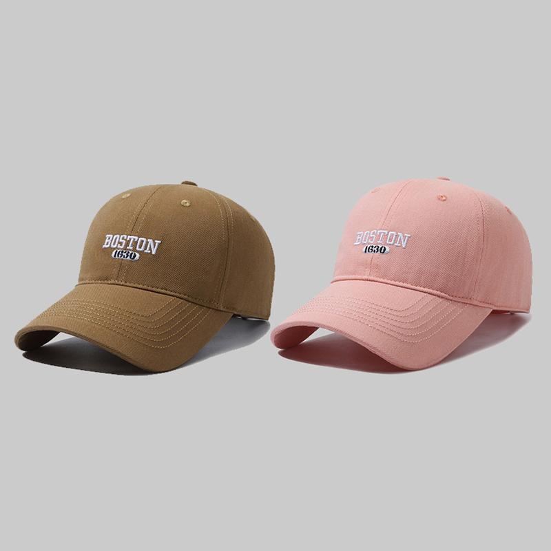 Korean  Baseball Cap Men Women Embroidered Letters Hat Sunscreenhat