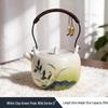 Luxury Hand-Painted Ceramic Gaiwan & Tea Tasting Cup Set for Women
