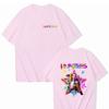 Movie KPop Demon Hunters T-shirts Cute Kawaii Rumi Mira Zoey Graphic T-shirt Men Women Fashion Oversized T Shirts