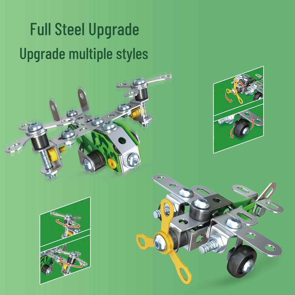 3D Metal Assembly Puzzle Model for Kids: Educational DIY Toy for Ages 6-10