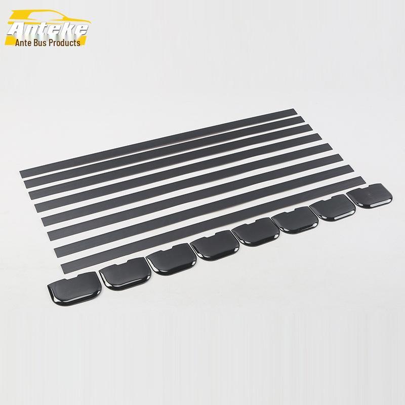 Stainless Steel Anti-Kick Door Slide Rail Trim for GM8 Car - Decorative Bright Strip Patch