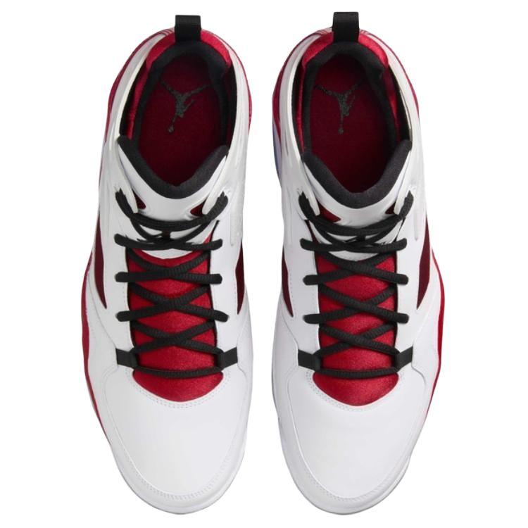 Air Jordan Flight Club 91 White Gym Red Black Men's Shoes 555475-101