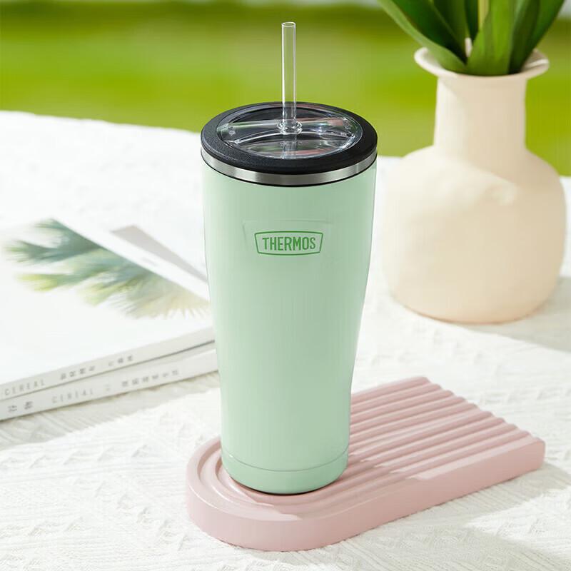 THERMOS 850ml Stainless Steel Insulated Straw Bottle