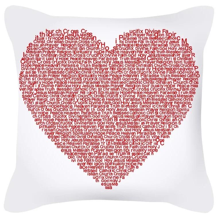 Home Decor Valentine Love Designs for Cozy Decor Pattern Cushion Cover Suitable for Sofa Bedroom Car Pillow Cover