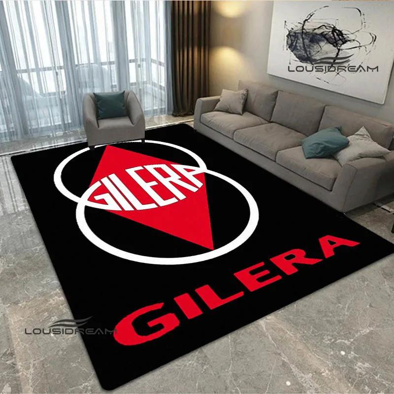 

2026 Gilera motorcycle logo print carpet living room bedroom carpet Fashion yoga mat non-slip doormat photography props birthday gift 40x60cm