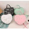 Fashionable Lace Peach Heart Small Bag Women New Trend Ladies Cross Stitch Shoulder Bag Personalized Hand-held Shoulder Bags