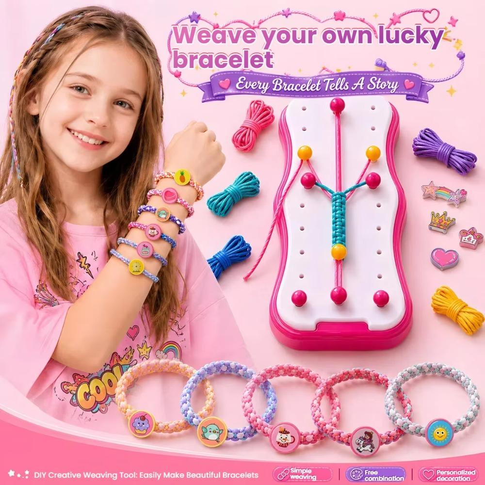 Puzzle-Spielzeug Armband-Herstellungs-Set Spielzeug Rollenspiel Schmuck-Herstellungsmaschine Freundschaft Kunsthandwerk