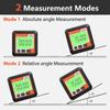 Digital Angle Finder Gauge W/ Magnetic Base and Backlit LCD Display Angle Ruler 4 of 90 Degree Digital Level Box for Woodworking