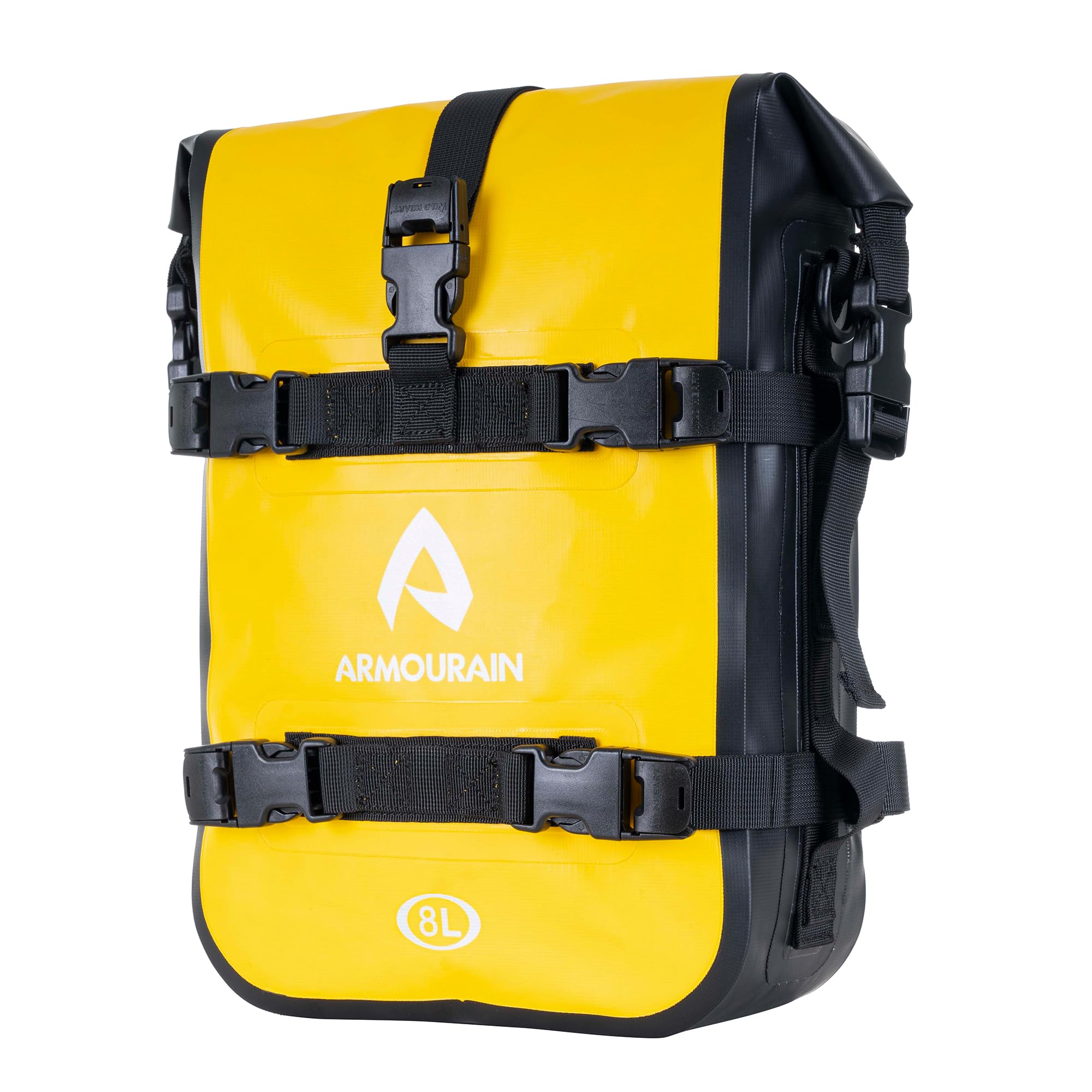 

ARMOURAIN Waterproof Motorcycle Side Engine Guard Seat Caban Dry and Tool Bag Bags, 8L, Bag, Bag, Bag, (PVC Yellow, 8L)