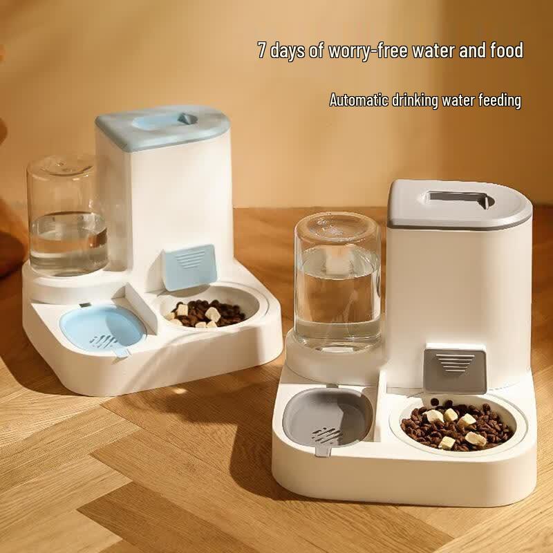 JINGRUIXIANG 2-in-1 Automatic Pet Food Dispenser