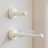 Wall Mounted Hanger Storage Rod Retractable Hanger Organizer with Adjustable New Storage Shelf
