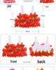 80cm Thick Flowing Grass Skirt Set: Eight-Piece Hawaiian Seaweed Dance Outfit for Adults