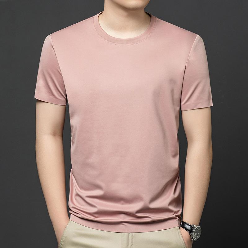 Middle-Aged & Young Short Sleevet Men s Summer Casual Versatile Crew Neck M
