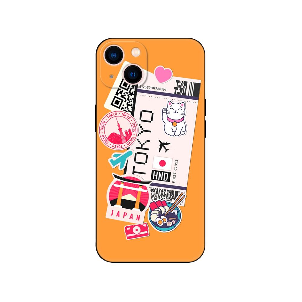 Black Tpu Case For Samsung Galaxy F23 M12 M22 M23 M32 4G M52 5G M30S M21 Boarding Pass Traveltickets