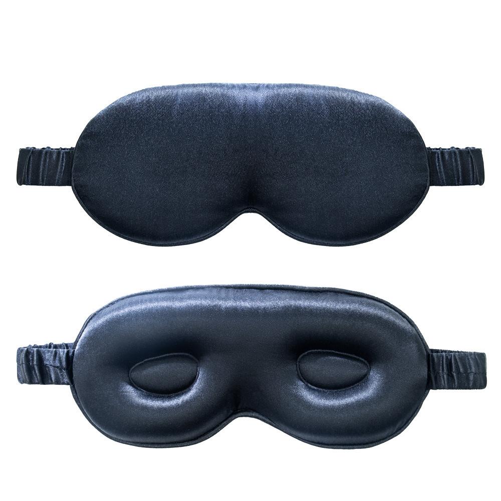 3D silk eye mask three-dimensional sponge shading sleep eye mask shading does not press the eyes чёрный