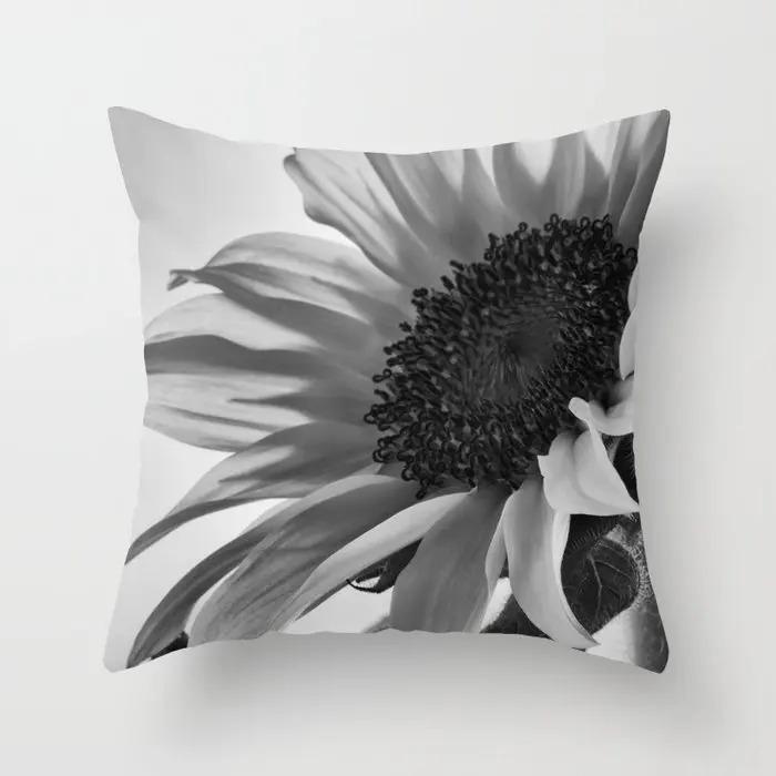 Country Style Sunflower Pillow Cover Floral Decorative Throw Pillowcase For Couch Sofa Living Room Aesthetic Home Decoration