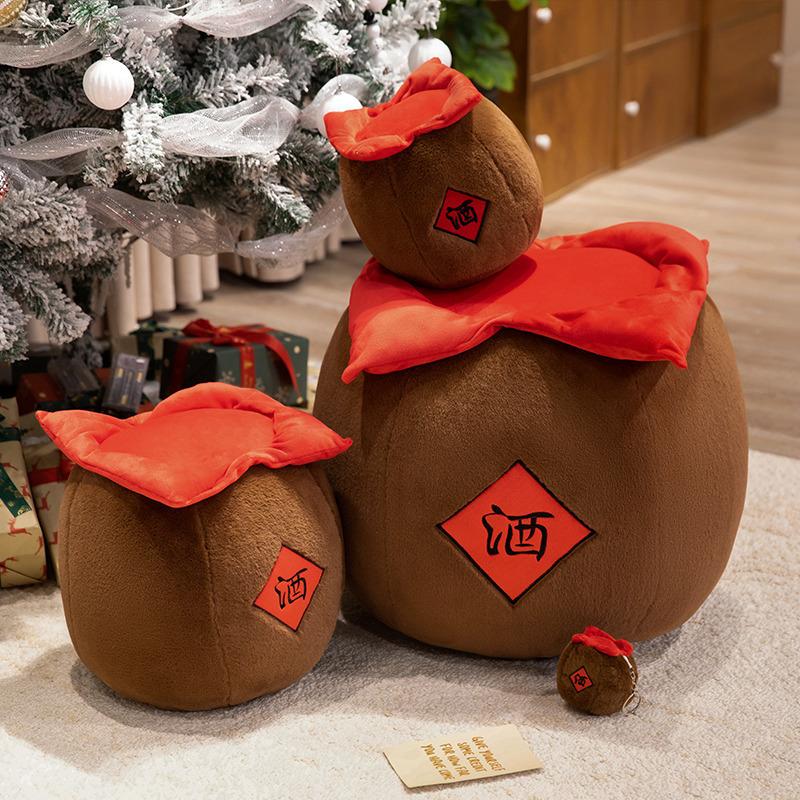 New Hotel Wine Jar Plush Toy Doll Shopping Mall Ornament Doll Drinking Wedding Throwing Gifts