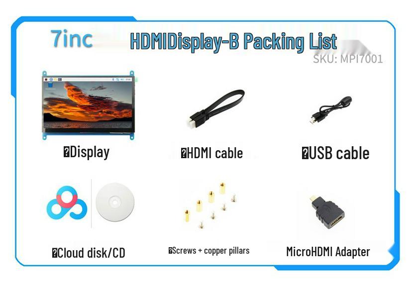 Raspberry Pi 4 HDMI Touchscreen: 3.5", 4", 5", 7" with Resistive/Capacitive Options