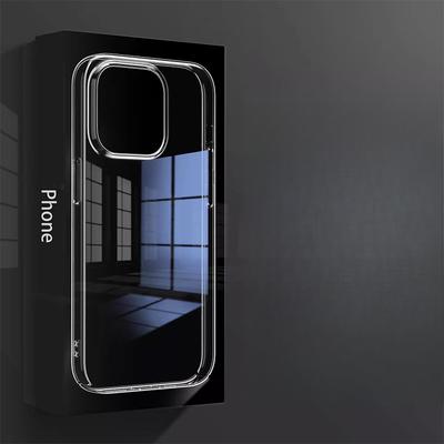 Applicable To IPhone 15 Full Hard 12 High Transparent PC Phone Case Apple 16Pro Transparent 14 Large Hole 11/13 Protective Case
