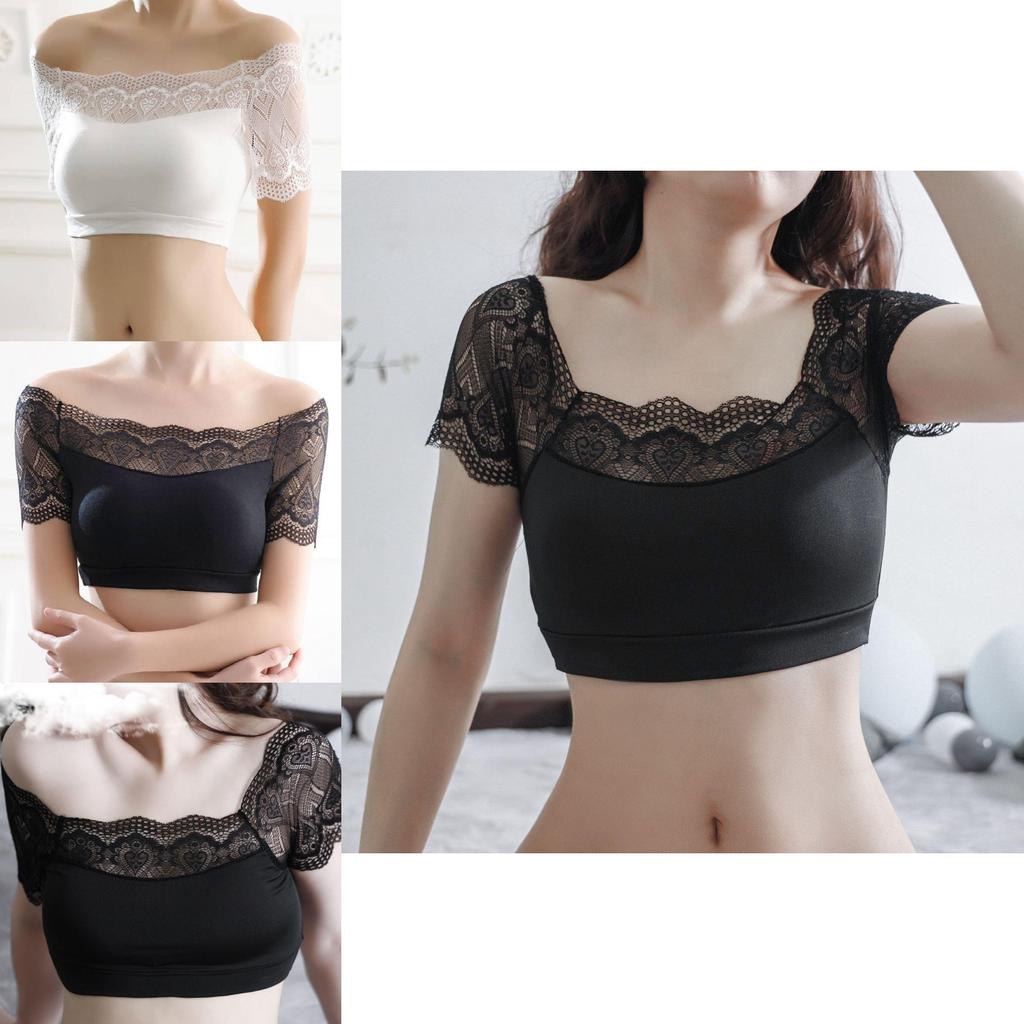 Elegant Women Sexy Lace Padded Bra Bustier Bralette Blouse For Stylish Comfort