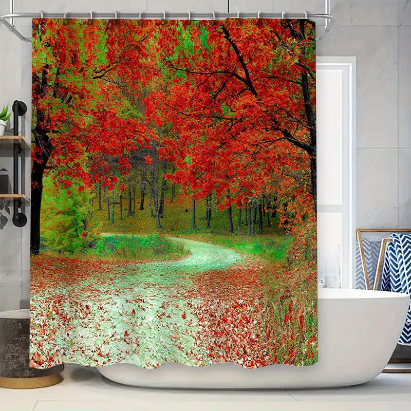 

Brightly Colored Shower Curtains Featuring A Unique Zebra Pattern With Green Leaves Perfect For Adding A Pop Of Color To Your Ba W60H190(CM)-1 Pcs