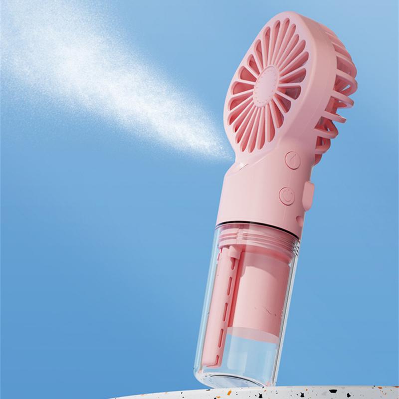 Mini Handheld Small Fan Humidification Hydrating Spray Humidification Small Camping Fan Usb Charging Portable Fan Fan Spray Fan