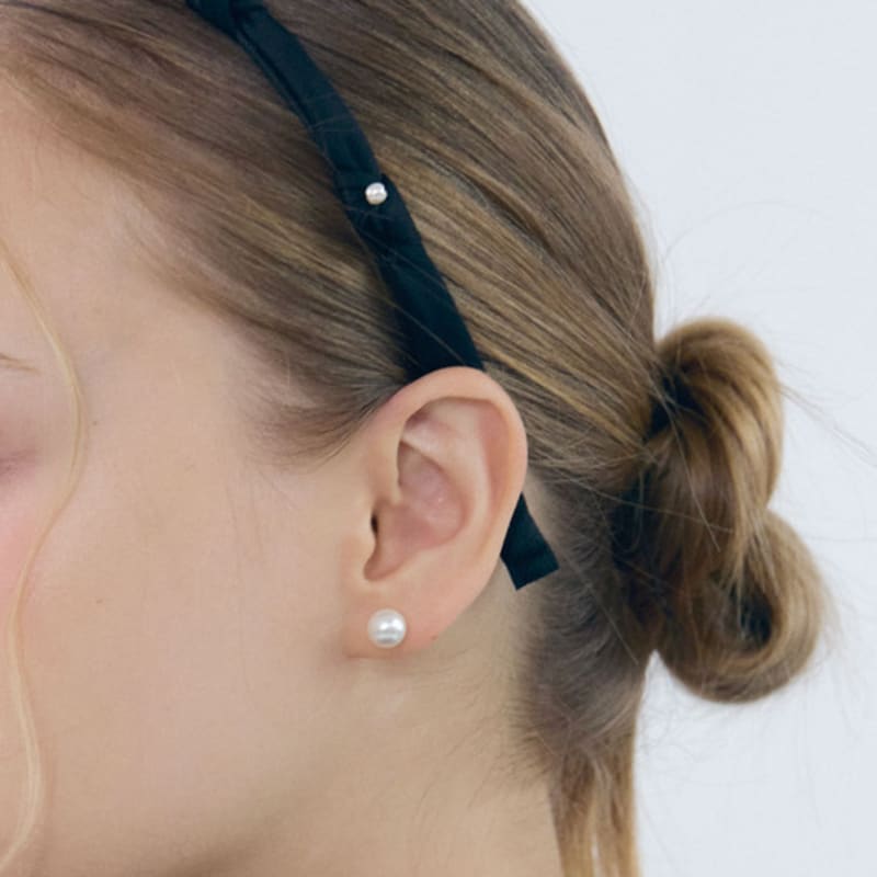 

НУОЙ Черный жемчуг Повязка для волос NONE